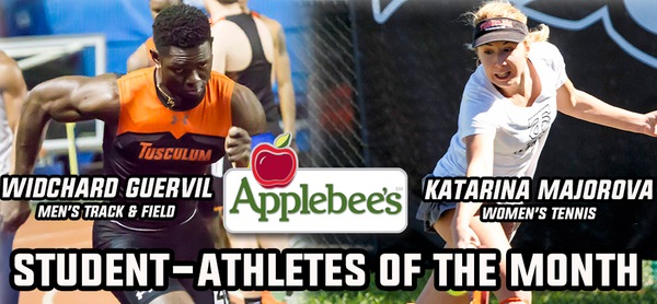 Guervil, Majorova named Applebee's Student-Athletes of the Month for March