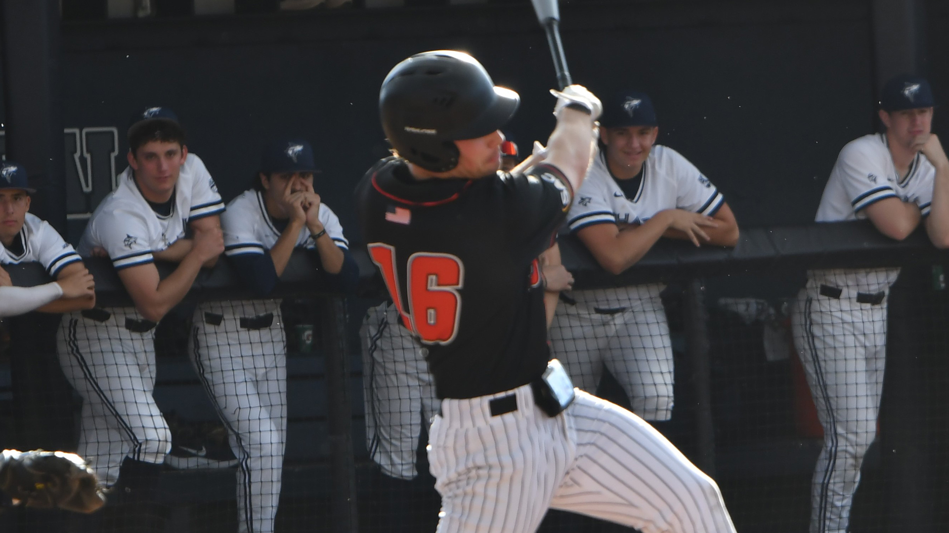 Jake Absher's first collegiate home run was a grand slam vs No. 13 Young Harris.