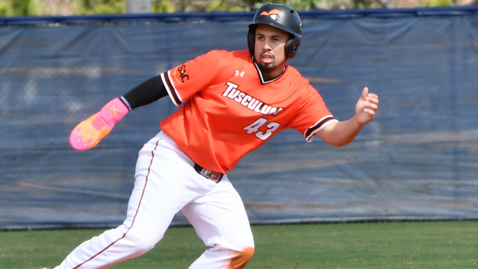 Jayden Strickland belted his first Tusculum home run in Saturday's win over Wingate.
