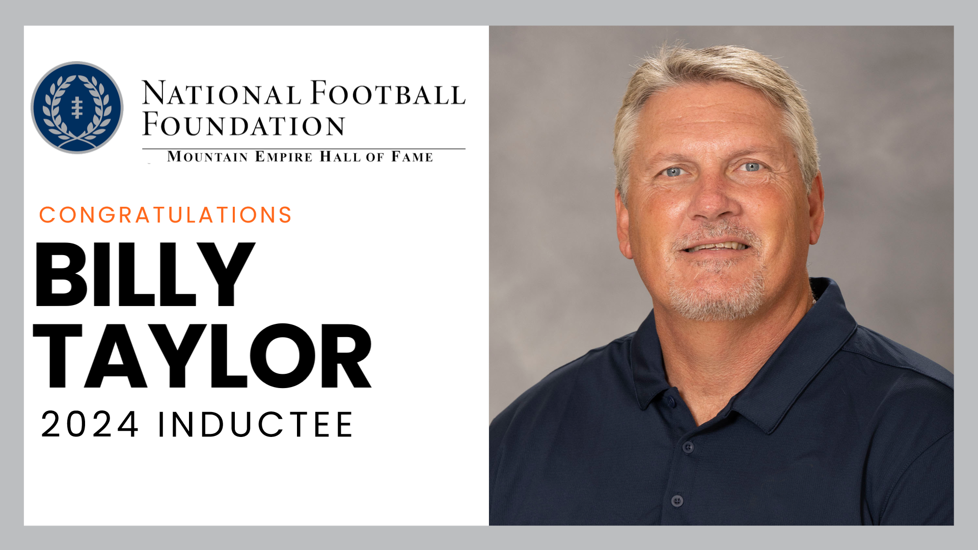 Taylor to be inducted to NFF Mountain Empire Hall of Fame
