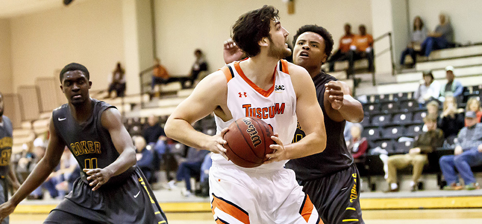 Chase Mounce recorded 12 points and eight rebounds in Tusculum's 84-71 road loss at Anderson