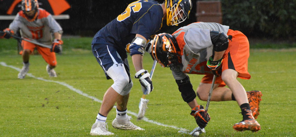 Ethan Bohannon broke the program record for faceoffs won (26) and ground balls (24) against Coker Friday night.
