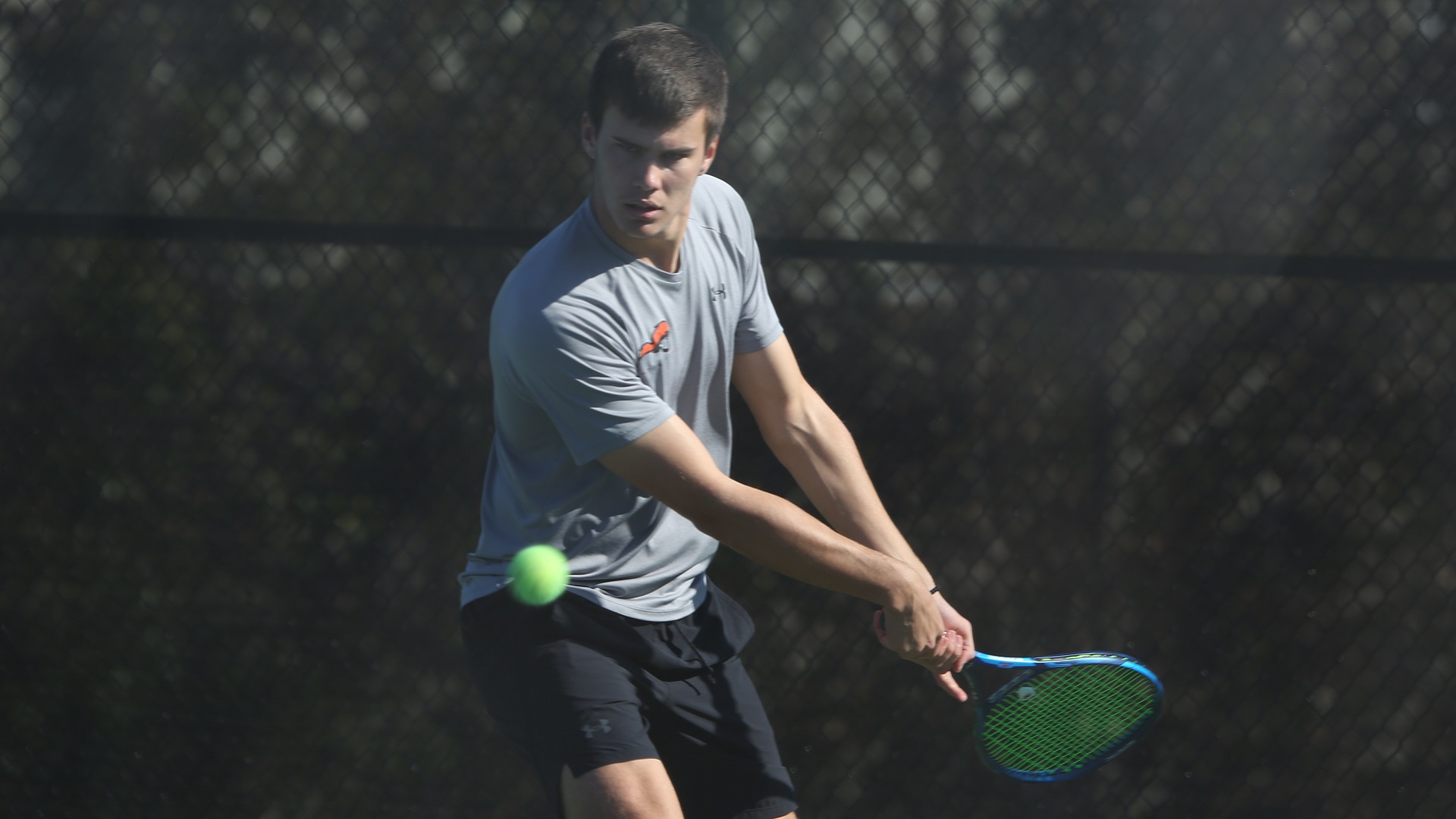 Nemanja Subanovic won in both singles and doubles for the Pioneers against Mars Hill