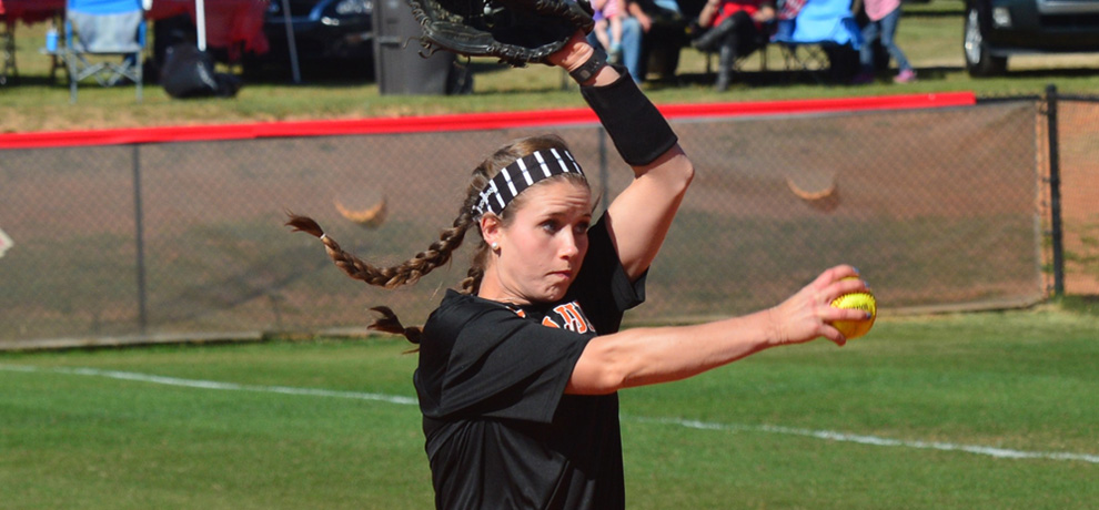Cayla Cecil threw a complete game in the Pioneers' 3-1 win over Maryville