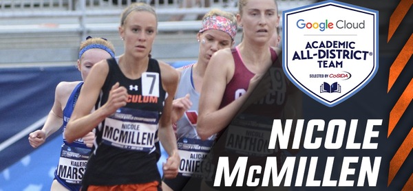 McMillen named to Google Cloud Academic All-District Cross Country / Track & Field Team