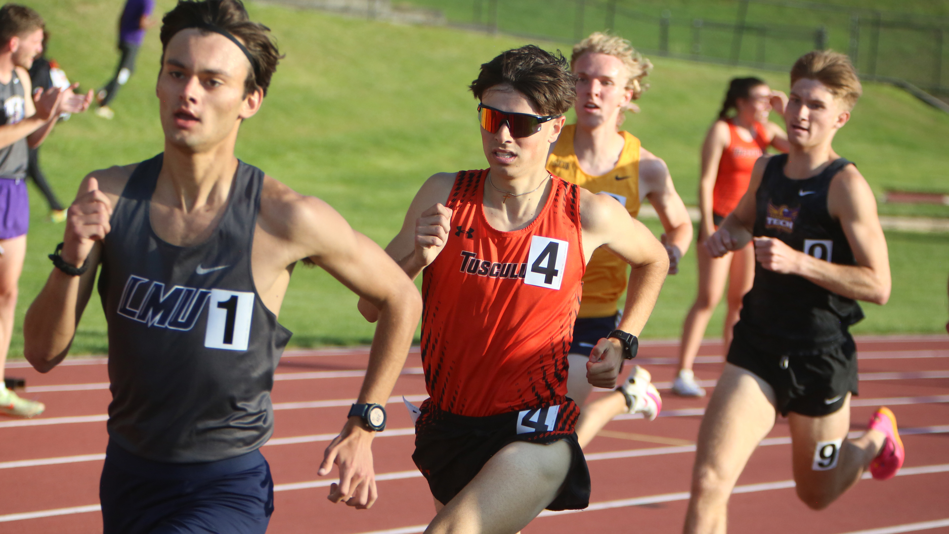 Pau Valdepenas established a new program record in the 1500 meters at the Catamount Classic (photo by Dom Donnelly)