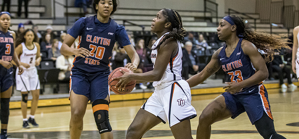 Mia Long matched her TU career high with 23 points against Clayton State (photo by Chuck Williams)