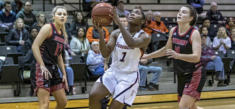Mia Long had 20 points, seven rebounds and six steals against Newberry (photo by Chuck Williams)