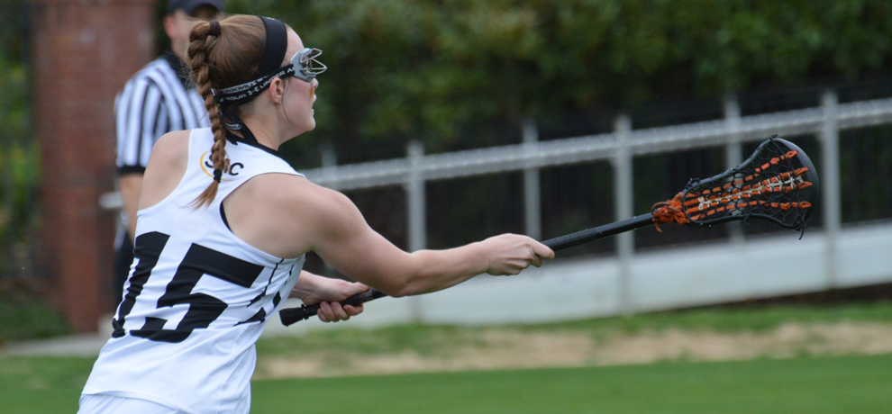 Emily Gleason scored a career-high five goals in Tusculum's win over Mars Hill