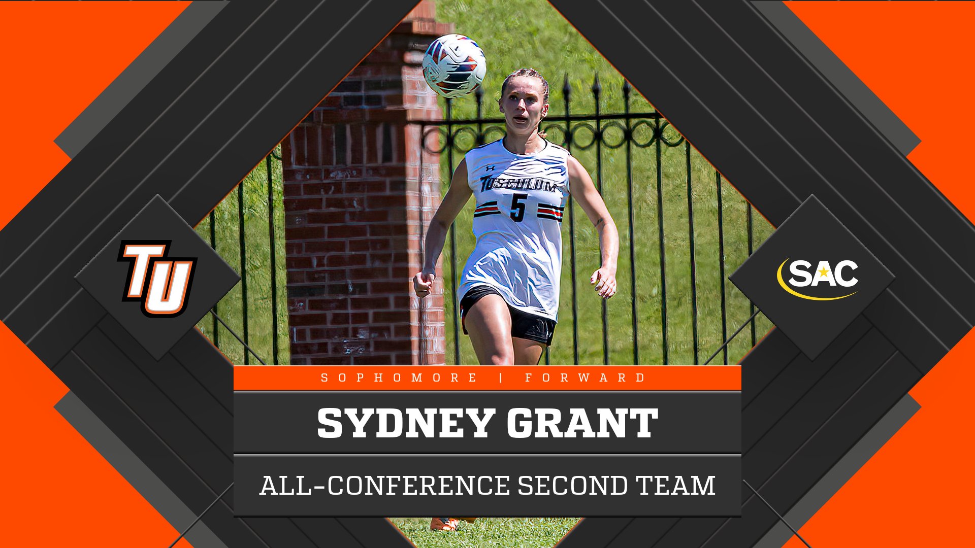 Grant selected second-team All-SAC