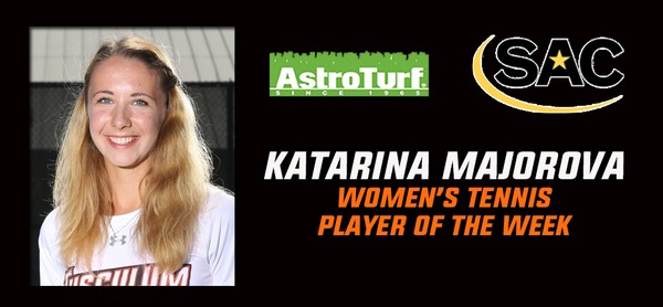 Majorova named Astro Turf SAC Player of the Week