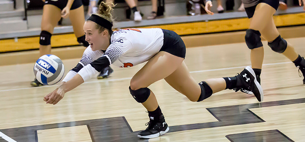 Pioneers fall 3-1 to Mars Hill in home volleyball finale