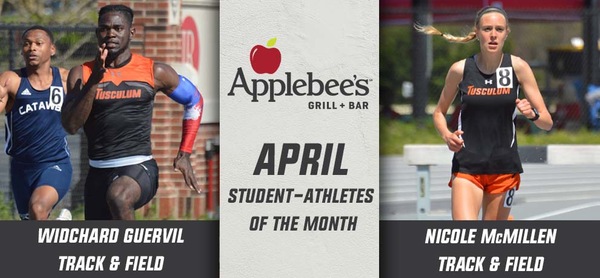 Guervil, McMillen named Applebee's Student-Athletes of the Month for April
