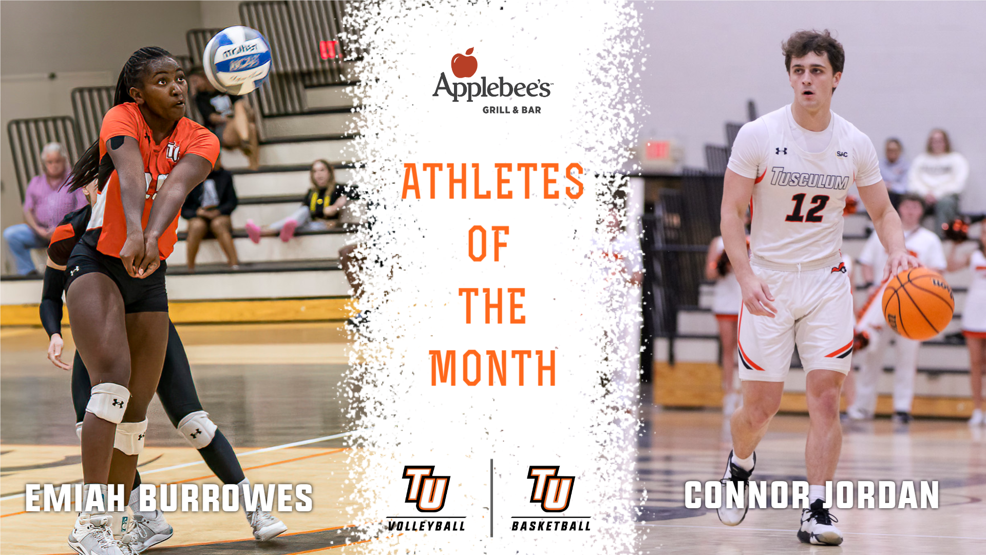 Jordan, Burrowes named Applebee's Student-Athletes of the Month