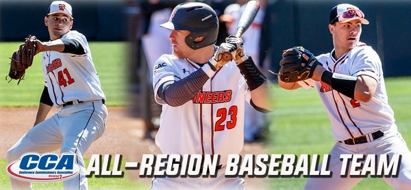 Tusculum's Charles Hall, Colby Skeen & Daulton Martin have been named to the D2CCA All-Region Baseball Team