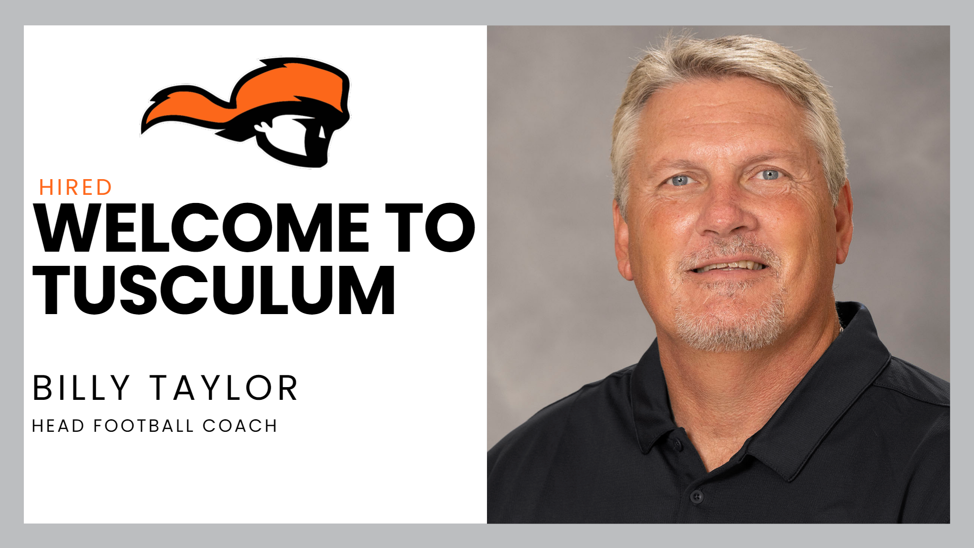 Billy Taylor named Tusculum head football coach