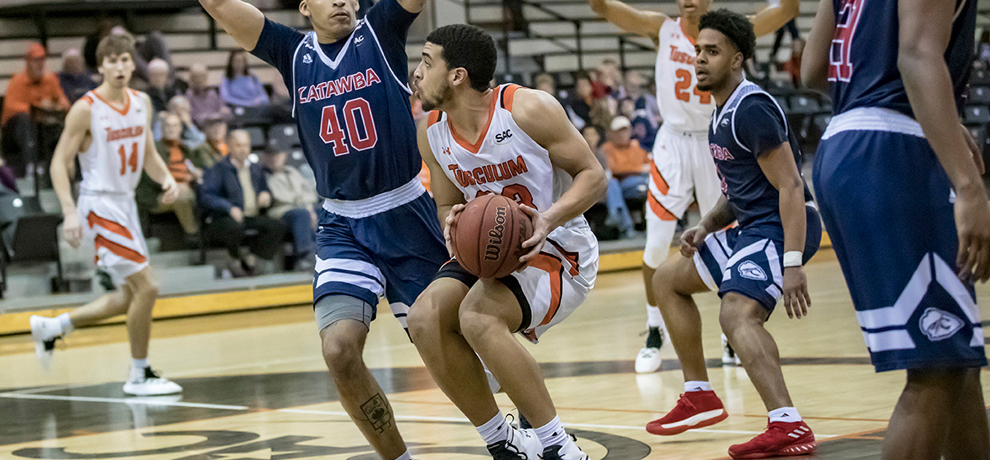 Tusculum has four-game home winning streak snapped in 72-55 loss to Catawba