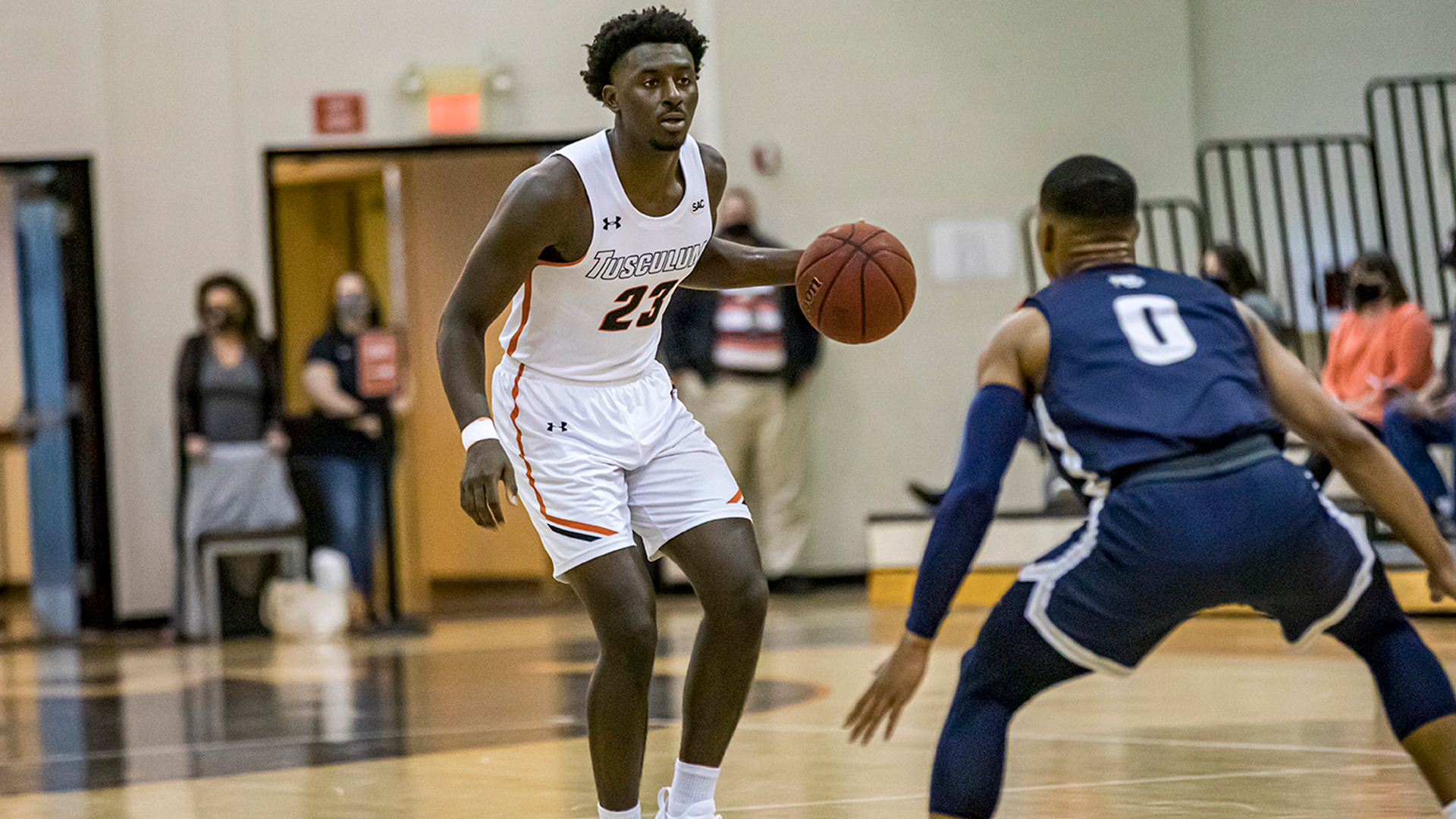 Adrian Cohen scored a career-high 14 points in his last outing as he and the No. 24 Pioneers take on second-ranked Lincoln Memorial this Saturday (photo by Chuck Williams)