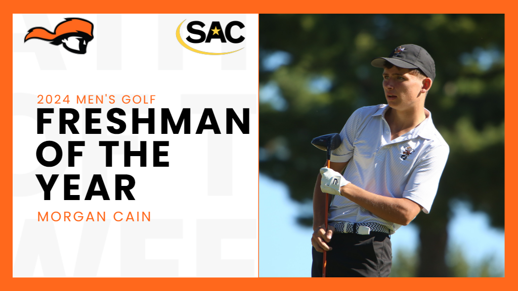 Cain named SAC Men's Golf Freshman of the Year