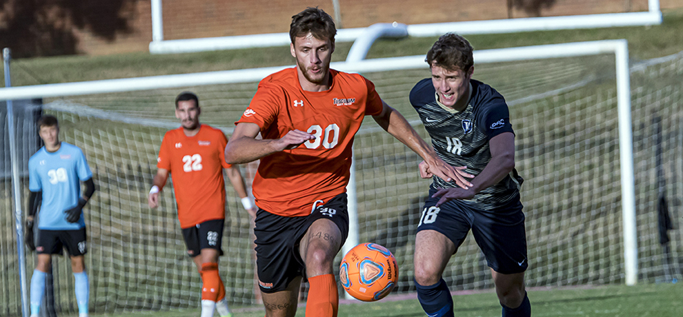 Nikola Vujicic scored the winning goal in the 64th minute against Wingate (photo by Chuck Williams)