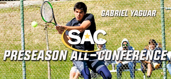 Tusculum selected fifth in SAC preseason poll, Yaguar named second-team All-Conference in singles