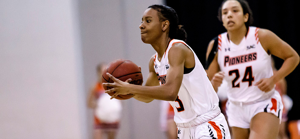 Pioneers use 23-0 third-quarter run to roll past Mars Hill, 79-46