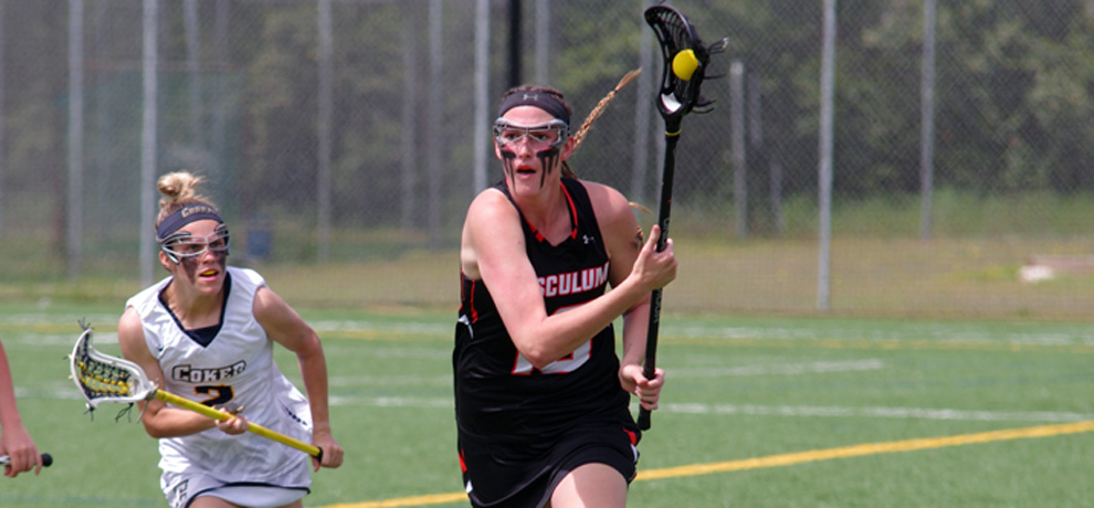 Juliette Cusano set the Tusculum single-season goal record and reached 100 career goals at Coker (photo by Megann McKinney)