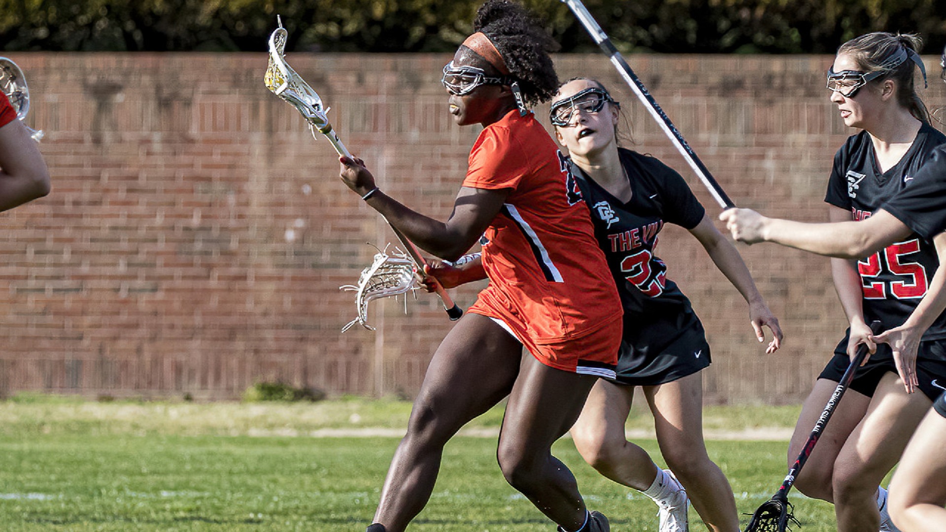 Kamryn McNeil scored three goals in the victory over North Greenville (photo by Chuck Williams)