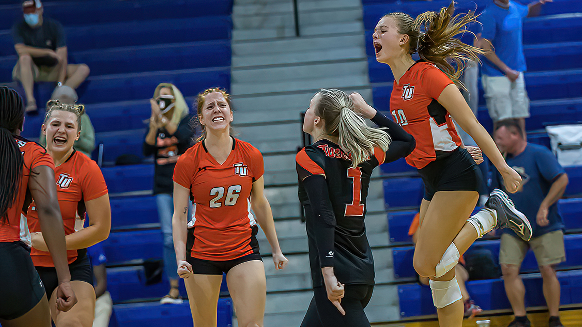 Tusculum outlasts gritty Mars Hill in five sets